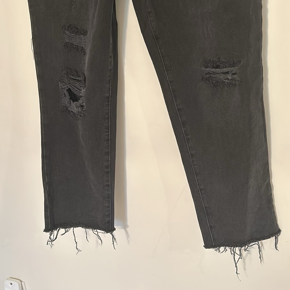 PACSUN 28 High Rise Ripped Straight with Raw Hem - Picture 4 of 6